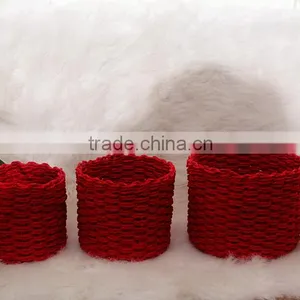 Cheap Round Gift Baskets, Storage Baskets, Set of 3 thumbnail-4