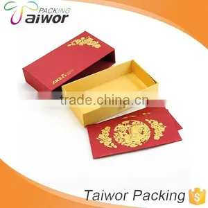 New Year Custom Design Logo Hot Stamping Fancy Paper Red Packet Slide Box thumbnail-4
