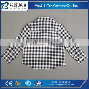 Double Cloth Soft Cotton Child Clothes Plaid Shirt Boy thumbnail-4