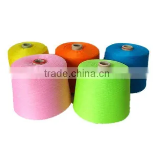 Factory Sale Dope Dyed Colored 100% Polyester Spun Yarn thumbnail-1