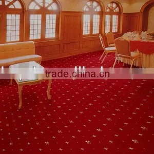 Festival Red Wilton Carpet for Dining Room thumbnail-1