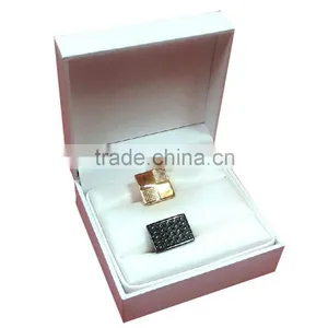 Incomparable Custom Leather Double Ring Box Hotsale thumbnail-1