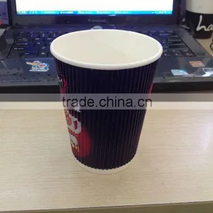 Hot Paper Cup Corrugated Paper Cups China Foshan Factory thumbnail-1