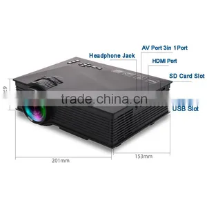 UC46 Mini LED LCD Projector Design by Portabel/ Simple for Game Use Wireless Mini LED Projector thumbnail-3