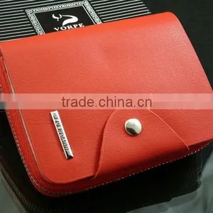 Billfold Multi Pockets Purse Card Holder Mens Zipper Leather Wallet thumbnail-2