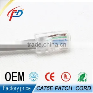 8 Number of Conductor Cat5e Network Patch Cord Rg45 Plug Patch Cable thumbnail-2