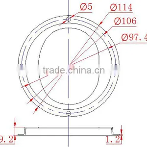 LED Glass Lens 92mm Optical for COB LED Street Light Urban Road Lighting KC92-1 thumbnail-5