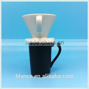 Ceramic Porous Coffee Filter in 101 and 102 Design Black and White Coffee Dripper thumbnail-5