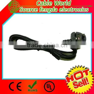 UK AC Power Cord BS 1363 to IEC C7 250V 13A thumbnail-1