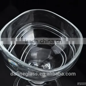 175ml Creative Ripple Shape Glass Ice Cream Bowl Glass Dessert Fruit Salad Bowl Water Ice Cup thumbnail-2