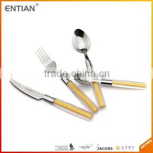 Stainless Steel Flatware Set With Plastic Handle, Cutlery Set Sale, Stainless Flatware thumbnail-3