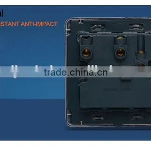 Wall Switch 3 Flat Pin Socket With Neon thumbnail-3