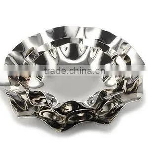 3 Tier Fruits Cakes Desserts Plate Stand Stainless Steel Plates thumbnail-3