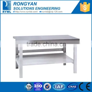 White Grey Steel Frame Drawer Workbench With Steel Plate thumbnail-1