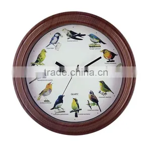 Classic 12 Inch Bird Sound Wall Clock thumbnail-1