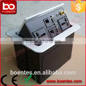 Conference Furniture Tabletop Pop Up Socket With 2-LAN+VGAt COM Function thumbnail-1