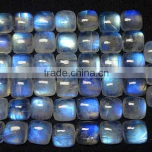 Beautifull Rainbow Moonstone 12x12mm Cushion Cut With Nice Blue Flash Natural Gemstone thumbnail-3
