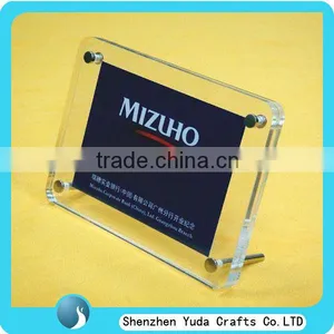 Custom Handmade Tabletop Clear Printed Acrylic Photo Frame With Screw Funny Picture Photo Frame Cheap thumbnail-1
