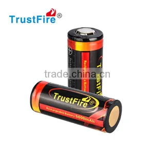 Trustfire Original Rechargeable 3.7V li Ion Button Top 5000mah Hgh Capacity Lithium Battery thumbnail-1