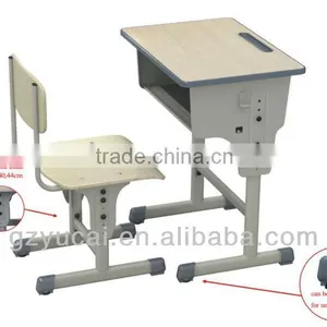 School Height Adjustable Study Desk and Chair thumbnail-1
