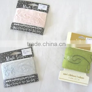 100% Cotton Transparent Indian Manufactured Organza With Hand Embroidery Beautiful Fancy Carry Bag for Lingerie/perfume/toys. thumbnail-1