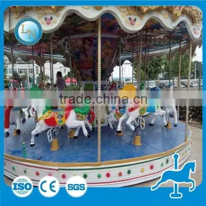 Lino 24seats Fairground Indoor Mechanical Carousel Horse Ride With CE Certificate thumbnail-2