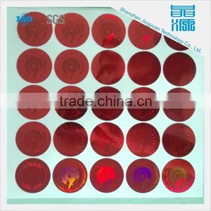 Red Round Customized Label 3d Holographic Display thumbnail-5