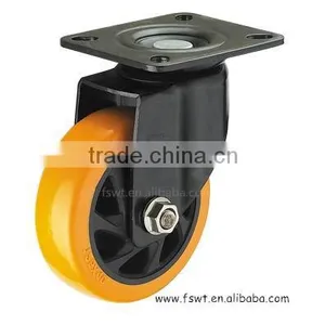 Best Selling Medium Heavy Duty Rigid PU Caster Wheels Wholesale thumbnail-3