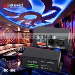 3 Channels DMX-512 Decoder Controller for RGB LED Lamp Light Multi-functional Full-color Controller thumbnail-1