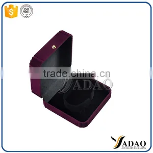 High-grade Velvet Small Flocking Jewelry Gift Packaging Box thumbnail-4