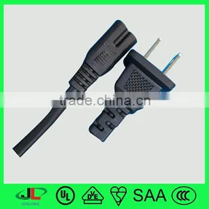 UL Male Female ac Power Cord Plug 2 Pin American Polarized Plug thumbnail-4
