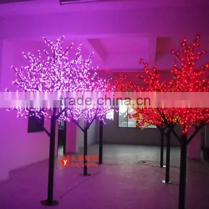 White Osaka Cherry Blossom 480 LEDs Christmas Light Tree 250mm With Steel Pipe + White PU Plastic Trunk thumbnail-6