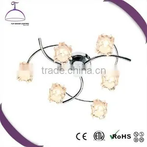Light Fixture With Glass Shade E14 Modern Ceiling Lighting thumbnail-1