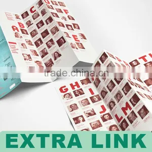 Glossy Paper Four Folded Flyer/Leaflet Printing Service thumbnail-1
