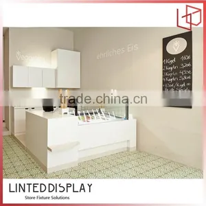 Interior Shop Design Elegant Wood Bread Display Cabinet for Store thumbnail-2