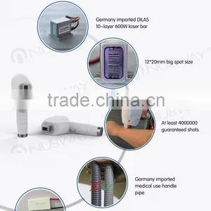 Germany Beauty Laser Equipment Permanent Alexandrite 808nm Diode Laser Body Hair Removal System for Hair Removal thumbnail-5