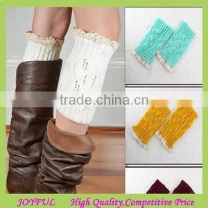 Wholesale Customized Knitted Lace Boot Cuffs thumbnail-1