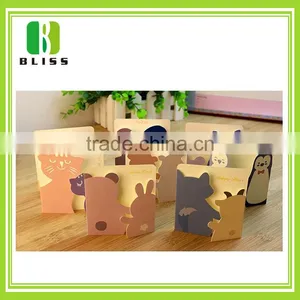 Personalized Holiday Brown Kraft Paper Die Cut Folding Greeting Card Sayings thumbnail-4