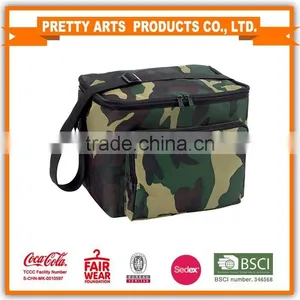 BSCI SEDEX Pillar 4 Really Factory Printed 600D Polyester Fashion Cooler Bag With Front Zipper Pocket thumbnail-1