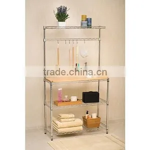 Beautiful 3-tier Stainless Steel Kitchen Storage Stand thumbnail-2