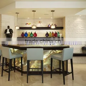EUROPEAN STYLE BACKLIT ONYX COUNTERTOPS FOR BAR RECEPTIONS thumbnail-4