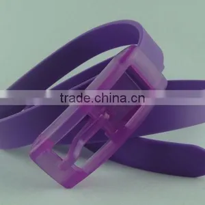 HOT SALE COLORFUL SILICONE BELT, RUBBER LADY BELT, ADULT BELT thumbnail-3