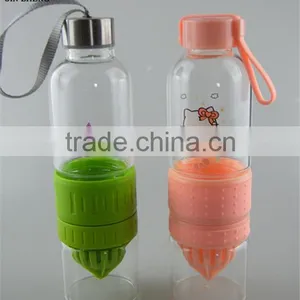 New Design Glass Juice Cup Drinking Healthier Lemon Cup/ Water Bottle thumbnail-1