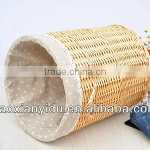 Household Furniture Zakka Storge Basket Wicker Waste Bin Country Style thumbnail-1