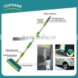 Toprank Multifunctional 180cm Telescopic Car Wash Brush Water Flow Through Car Brush With Soap Foam Dispenser thumbnail-1