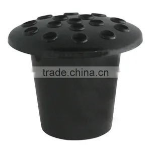 Black Plastic Grave Vase Insert Cemetary Pot Memorial Container thumbnail-1