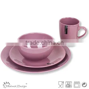 Ceramic 16pcs One Color Simple Design Dinnerware Set thumbnail-2