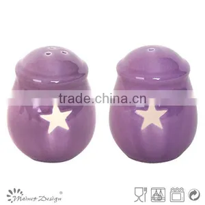 Hotel Ceramic Salt and Pepper Shakers / Home Stoneware Salt and Pepper Shakers thumbnail-2