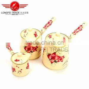 OEM High Quality Enamel Coffee Pot/coffee Jug Coffee Warmer With Decal thumbnail-3