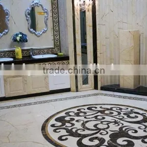 High Quality Polished Cream Color Natural Marble Big Slabs and Tiles BF12-03314a thumbnail-6